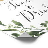 Schlafsessel Babydusche Unterschrift Lebensmittel  Poster (Ecke)