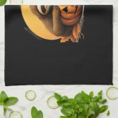 Schlafsessel und Halloween Pumpkin Classic T-Shi Geschirrtuch (Gefaltet)