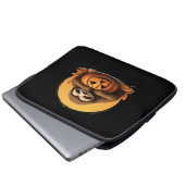 Schlafsessel und Halloween Pumpkin Classic T-Shi Laptopschutzhülle (Vorne Knopf)