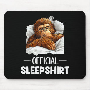 Schlafshirt Schlaf Bigfoot Sasquatch Liebhaber Pyj Mousepad