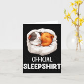 Schlafshirt Schlaf Guinea G Tierliebhaber Pyjama Karte (Gelbe Blume)