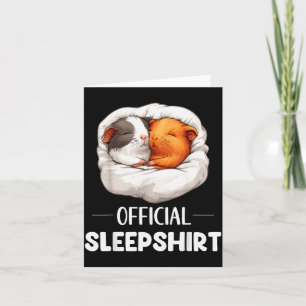 Schlafshirt Schlaf Meerschweinchen G Tierliebhaber Karte