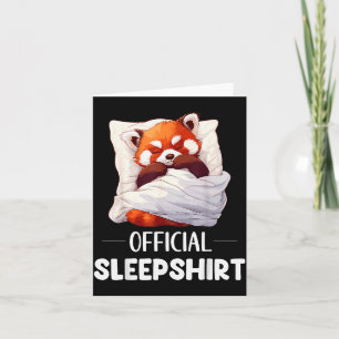Schlafshirt Schlaf Roter Panda Tierliebhaber Pyjam Karte