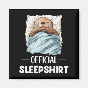 Schlafshirt Schlaf Seeotter Tierliebhaber Pyjama  Magnet