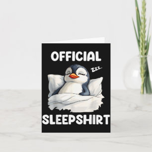Schlafshirt Schlafanzug Pinguin Tierliebhaber Schl Karte