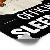 Schlafshirt Süße schlafende Faultier-Tierliebhaber Poster (Ecke)