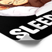 Schlafshirt Süßer Schlafaffe Tierliebhaber Pyjama Poster (Ecke)