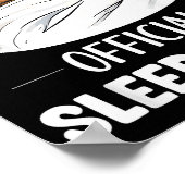 Schlafshirt Süßer Schlafender Biber Tierliebhaber Poster (Ecke)