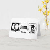 Schlafskateboard Karte (Gelbe Blume)