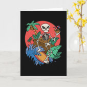 SCHLAFSKELETON KARTE (Gelbe Blume)