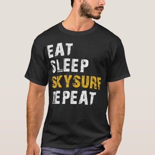 Schlafskysurf essen T-Shirt (Vorderseite)