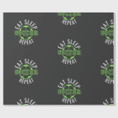 Schlafsoccer wiederholen geschenkpapier (Flach)