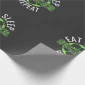 Schlafsoccer wiederholen geschenkpapier (Ecke)