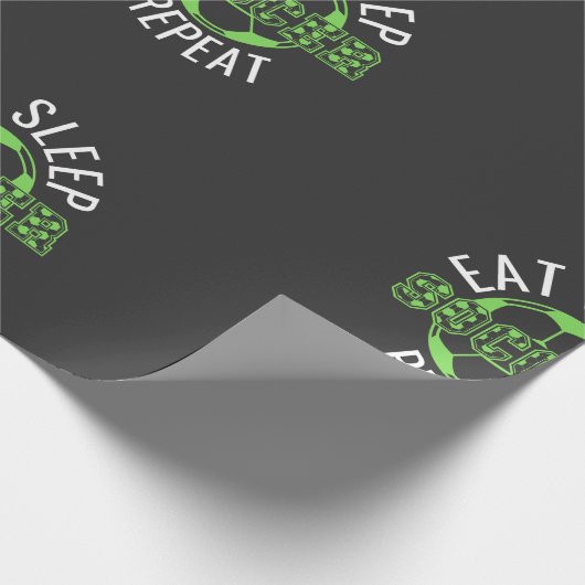 Schlafsoccer wiederholen geschenkpapier (Ecke)