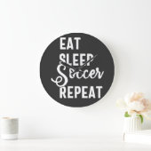 Schlafsoccer wiederholen große wanduhr (Zuhause)