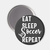 Schlafsoccer wiederholen magnet (Vorderseite/Rückseite)
