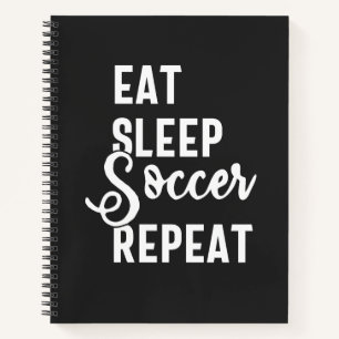 Schlafsoccer wiederholen notizblock