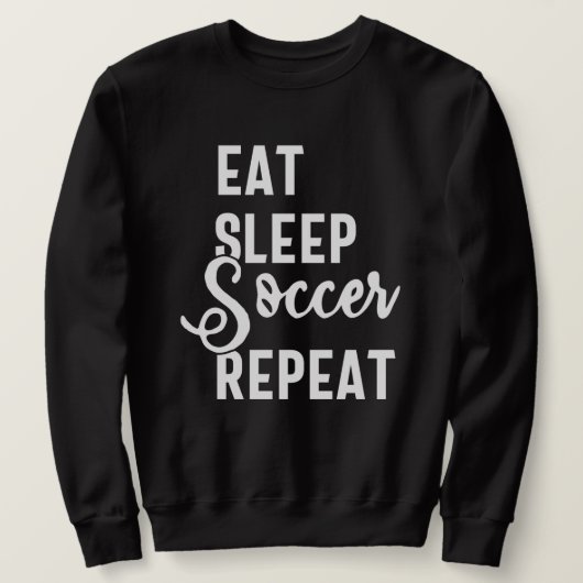 Schlafsoccer wiederholen sweatshirt (Design vorne)