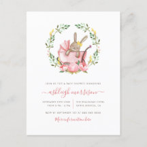 Schlafsonne in Buggy | Girl Baby Shower