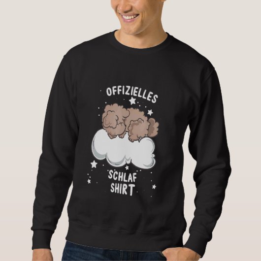 Schlafspielzeug Poodle Pajamas Sweatshirt (Vorderseite)
