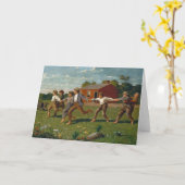 Schläfst die Hüfte | Winslow Homer Karte (Gelbe Blume)