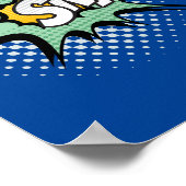 Schläfst! Dynamic Pop Art Comic Action Poster (Ecke)