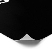 Schlaftablette Funny Medicine Pun Dark BG Poster (Ecke)