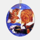 Schlaftablette Katze Ornament - "Tigger" (Links)
