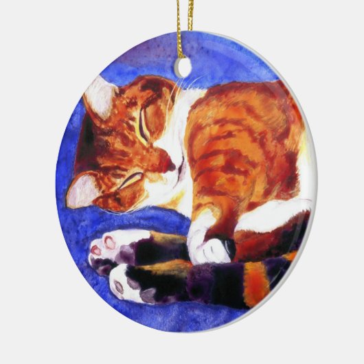 Schlaftablette Katze Ornament - "Tigger" (Links)