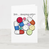 Schlaftabletten - Medikation Karte (Vorderseite)