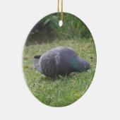 Schlaftaube Custom Geburtstag Keramik Ornament (Rechts)