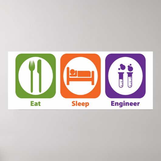 Schlaftechniker essen poster (Vorne)