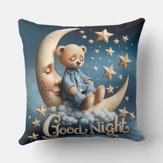 Schlafteddybär Kissen (Rückseite)