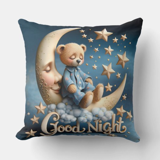 Schlafteddybär Kissen (Vorderseite)