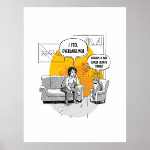 Schlaftherapie-Katzentherapeut zertifiziert Poster