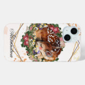 Schlaftier, braune Tiergrafie Case-Mate iPhone Hülle (Rückseite (Horizontal))