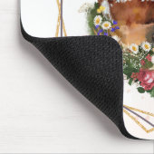 Schlaftier, braune Tiergrafie Mousepad (Ecke)