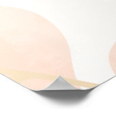 Schlaftier, braune Tiergrafie Poster (Ecke)
