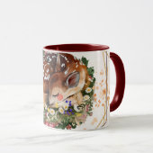 Schlaftier, braune Tiergrafie Tasse (VorderseiteRechts)