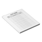 Schlaftracker-Notepad Notizblock (angewinkelt)
