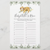 Schlafwagen Baby-Dusche ABCs Race Game (Vorderseite)