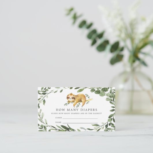 Schlafwagendusche schätzt wie viele Windeln Begleitkarte (Stehend Vorderseite)