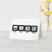 Schlafwanderung Eat Repeat Karte (Gelbe Blume)