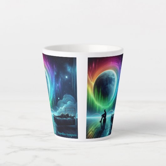 Schlafwandler Anonyme Latte-Tasse Milchtasse (Vorderseite)