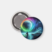 Schlafwandler Anonymer Rundmagazin Magnet (Vorderseite/Rückseite)