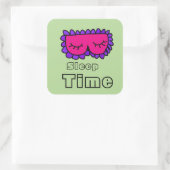 Schlafwein Quadratischer Aufkleber (Tasche)