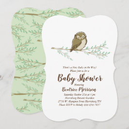 Schlafzimmer Baby Dusche Woodland Bird Einladung