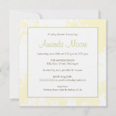 Schlafzimmer Baby - Einladung zur Babydusche (Rückseite)