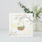 Schlafzimmer Baby - Einladung zur Babydusche (Stehend Vorderseite)