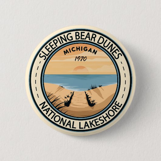 Schlafzimmer Bären Dunes National Lakeshore Michig Button (Vorderseite)